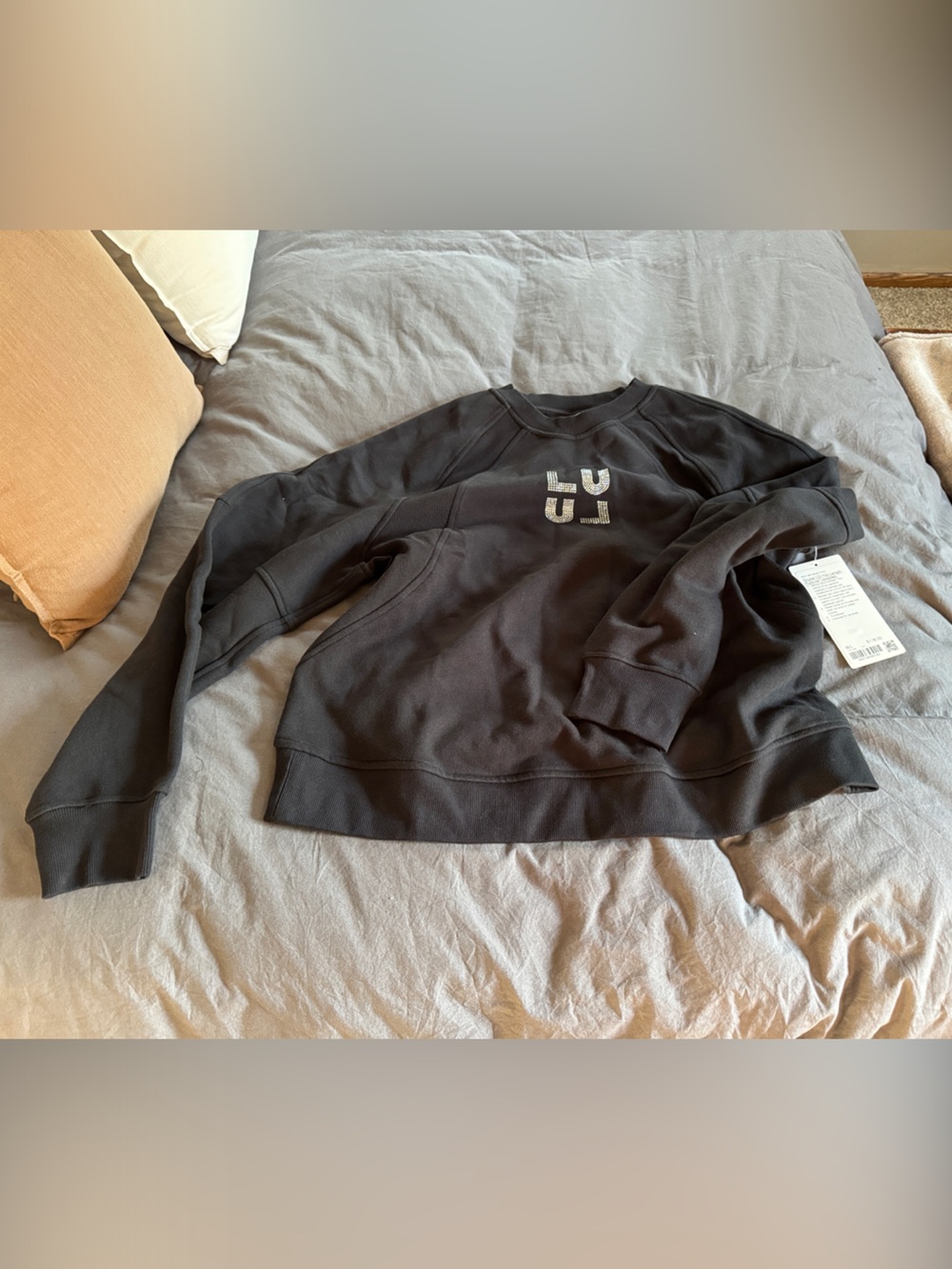 lululemon athletica Kids Black Sweatshirt with Subtle Logo